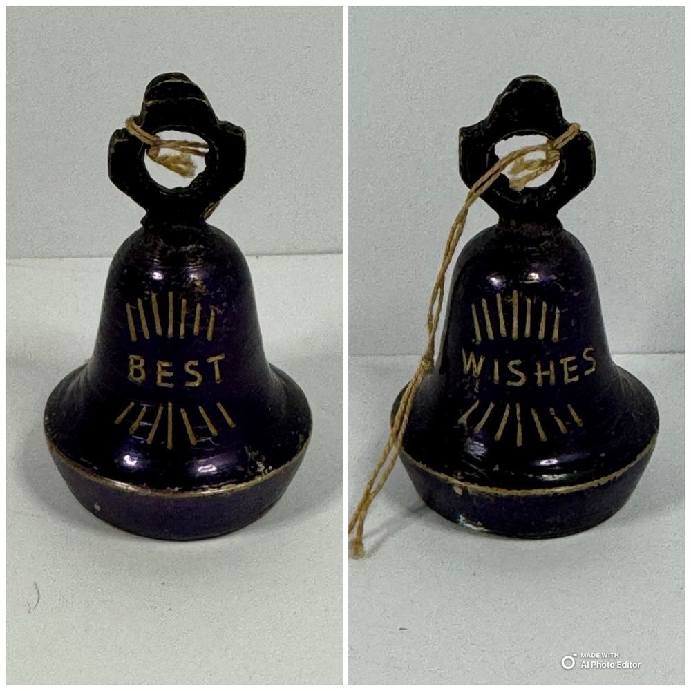 bella of sarnia india Purple Best Wishes Decorative Bell
